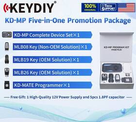 Keydiy W01sk465-f Kd-mp 5-in-1 Promotion Kit With Kd-mate Mlb08 Mlb19 Mlb26 Remote