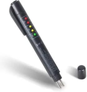 Kingbolen 756029669789 Brake Fluid Tester With 5 Led Indicators Dot 3 4 5.1
