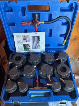 1-061a Koopool Automotive Turbo Boost Leak Tester Kit 12-piece Stepped Adapters