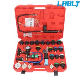 Lablt Om267273oc 33pcs Universal Radiator Pressure Tester Kit Coolant Vacuum Type Cooling System