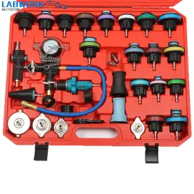 La1692729cm Labworkauto 33 Pcs Radiator Pressure Tester Coolant Vacuum Purge Refill With Adapters