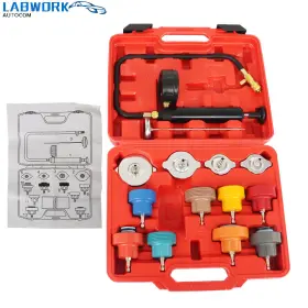 La1692843cm Labworkauto 14pcs Leak Detector Coolant Radiator Pressure Tester Cooling System With Box