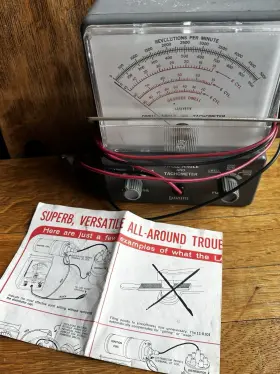 11-0101 Lafayette Vintage Dwell Angle And Tachometer With Instructions
