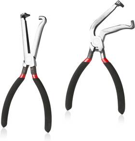 Lasuroa 1043078 2pcs Electrical Disconnect Pliers Automotive Connector Black