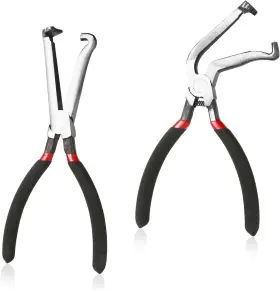 1043078 Lasuroa 2pcs Electrical Disconnect Pliers Automotive Connector Black