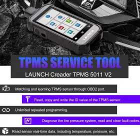 5011-v2 Launch Creader Tpms 5011 V2 Tire Pressure System Detection Diagnostic Tool