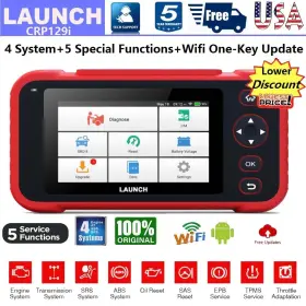 Obd2 Launch 655421686540 Automotive Four System Diagnostic Scanner Engine Abs Srs Tpms Epb Scan Tool