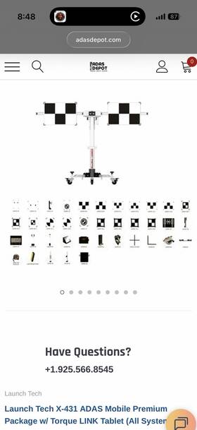 Launch 989347215234 2024 Launchtech Adas Calibration Tool