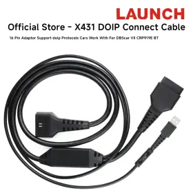 Sf371doip Launch Doip Adapter Cable For Devices With Car Vii Bluetooth Connectors
