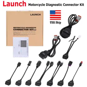 So788k01 Launch Motorcycle Diagnostic Connector 2.0 For X431 V V5.0 Pro3s V5 Pro5