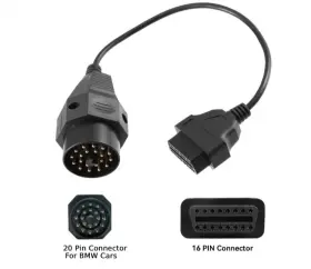 Obd2 Lifafa 877093064161 20 Pin To 16pin Female Auto Diagnostic Connector Adapter Cable For Bmw