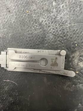 Lishi B106/gm37 2 In 1 Tool