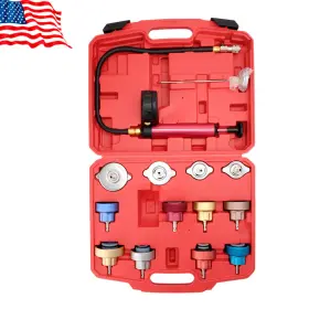 Lk-ptg-001-p Lokocar 14pcs Head Gasket Leak Detector Coolant Radiator Pressure Tester Cooling System