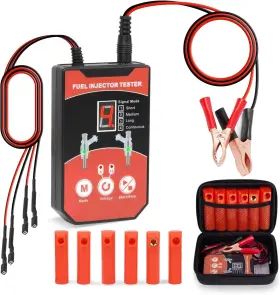 F53et Lutifix Universal Fuel Injector Tester Cleaner 8 Pulse Modes 12v/5v Output Power Drive