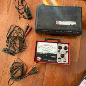 Mac Tools Et-925 Tach/dwell/volt/amps/ohms Et925 Meter With Clamps / Leads Instructions Et 925