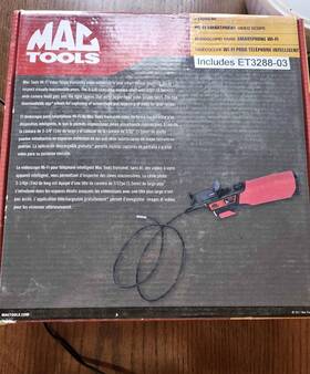 Mac Tools Et3288 Wi-fi Smart Phone Video Scope With 3ft Shaft