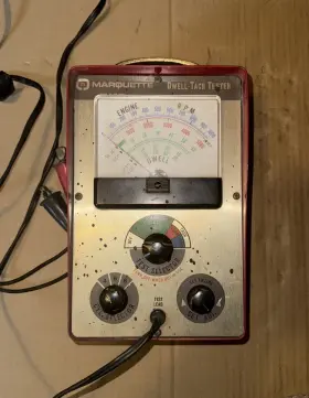 41-188 Marquette Vintage Dwell-tach Tester 4 6 8 Cyl Engines Model 41 188