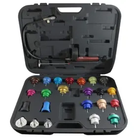 43302 Mastercool Cooling System Pressure Test Kit 25 Piece Cap And Adapter Set