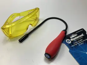 53512 Mastercool Flex-n-glow Ultra Bright Flexible Uv Led Light And Glasses