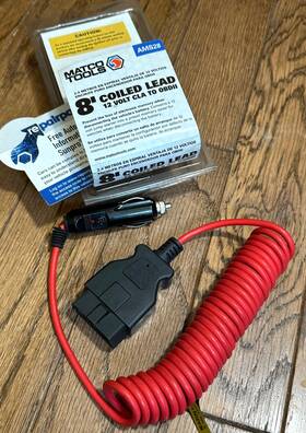 Matco Tools Ams28 Ams-28 8ft Red 12 Volt Cla Memory Saver Obdii Electrical Battery Jumper Obd2