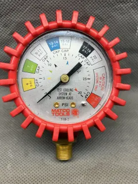 Mpt0001 Matco Tools / Stant Replacement Coolant Pressure Gauge For Rpt103 St270 More