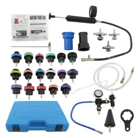 1128524 Menbager 28pcs Universal Radiator Pressure Tester Vacuum Cooling System Tool Refill Kit