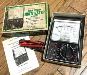 22-204c Micronta 22-204 22204 22204c Tools 50k Range Doubler Ohm Meter Multitester Electric System Draw Volt