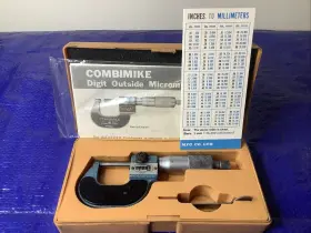 159-101 Mitutoyo 159101 Combimike Digital Counter Micrometer With Paperwork