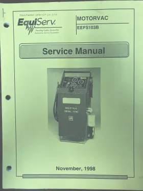 Eefs103a Motorvac 500-4006 Eefs103b Pro-line 550 Industrial Diesel Tune Service Manual