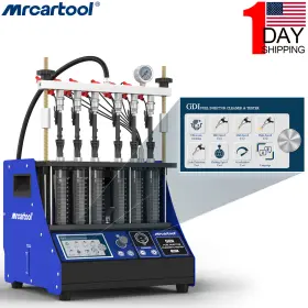 Mmt454-1 Mrcartool 2025 Gdi Fuel Injector Cleaner Tester Pulse Flow Test Ulrasonic Cleaning Machine