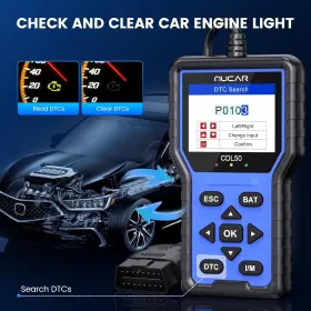 Cdl50 Mucar Obd2 Scan Tool Car Obd Scanner Check Engine Fault Auto Code Reader