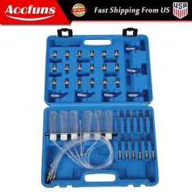 Afu51312f Munirater 6 Cylinder Diesel Injector Flow Meter Tester Common Rail Adaptor Test Tools Set