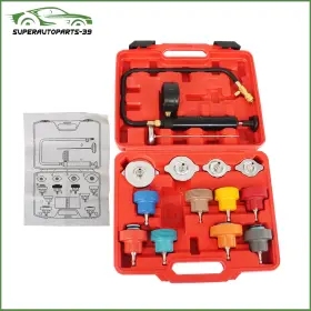 Sap378261p Munirater 14pcs Head Gasket Leak Detector Coolant Radiator Pressure Tester Cooling System