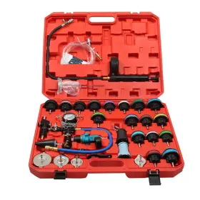 Ce2732124iec Muparkt 33pcs Radiator Pressure Tester Coolant Leak Down Checker Vacuum Purge Refill Kit