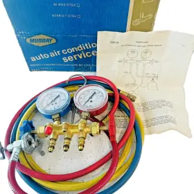 200993 Murray Vtg Auto A/c Air Conditioner Manifold Diagnostic And Recharge Gauge Kit Usa
