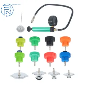 623679 Netuera 14pcs Radiator Coolant Pressure Tester Head Gasket Leak Detector Cooling System