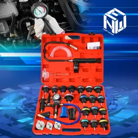 Npm81826 Newpoint Motor Open Box 28pcs Cooling System Leak Test Pneumatic Purge Fill With Adapter Caps