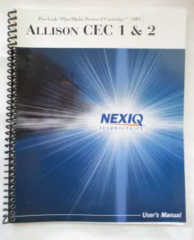 900007 Nexiq Pro-link Plus / Multi-protocol Mpc Allison Cec 1 And 2 Users Manual