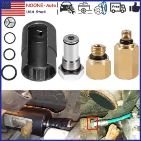 Noqp199919920 No-auto For 6.0l Ford Powerstroke Ipr Valve Socket Air Test Fitting Fuel Rail Adapter