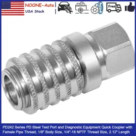 Noqp989 No-auto Pd242 Series Pd Steel Test Port Diagnostic Equipment Quick Coupler Pipe Threader