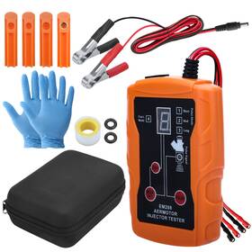 Nsioutlet 690770176373 Multi-mode 12v Fuel Injector Tester Cleaning Tools Kit Set Diy Cleaner And Adapter