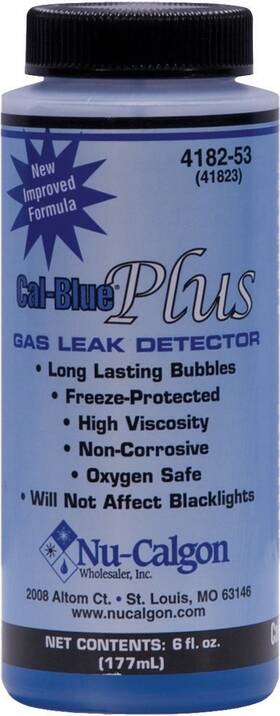 Nu-calgon 4182-53 418253 Calblue Plus Gas Leak Detector 6 Ounce Bottle With Dauber