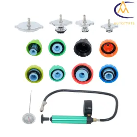 2494716 Nurniacl Coolant Radiator Pressure Tester Cooling System Head Gasket Leak Detector 14pcs