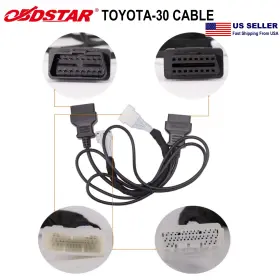 A01sf363-b1 Obdstar Fp-30 Cable For Toyota 8a-ba 4a-ba Adding Keys All K-eys Lost Matching