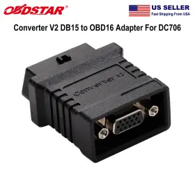 A01so791 Obdstar Converter V2 Db15 To Obd16 Adapter Work With Dc706 E.cu Tool