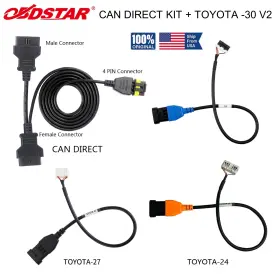 Toyota-27 Obdstar H01sf346 Can Direct Kit With Toyota-24 And Toyota -30 V2 Cable