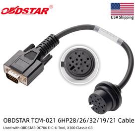 Obdstar Hksf372-tcm-021 Tcm-021 6hp28/26/32/19/21 Cable Work With Dc706 E-c-u Tool/x300 Classic G3