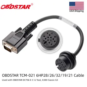 Hksf372-tcm-021 Obdstar Tcm-021 6hp28/26/32/19/21 Cable Work With Dc706 E-c-u Tool/x300 Classic G3