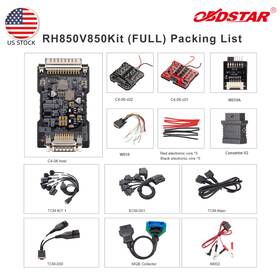 Obdstar Hksk446-full Rh850/v850 Adapter Full Kit Immo Data/pincode Read Bc-m&el-v Data R/w