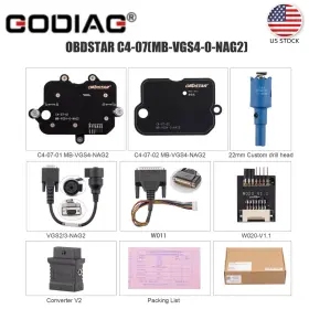 Mb-vgs4-0-nag2 Obdstar Hksk459-full C4-07 Adapter Kit Use With Key Master G3 Dc706
